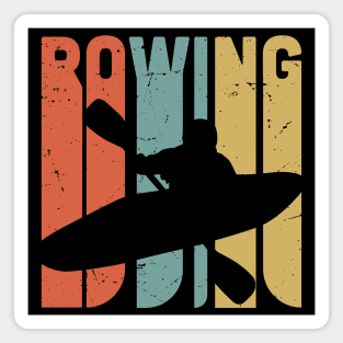 Retro Rowing design, vintage rowing athlete gift, textured rowing Magnet